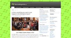 Desktop Screenshot of letsmakegames.org